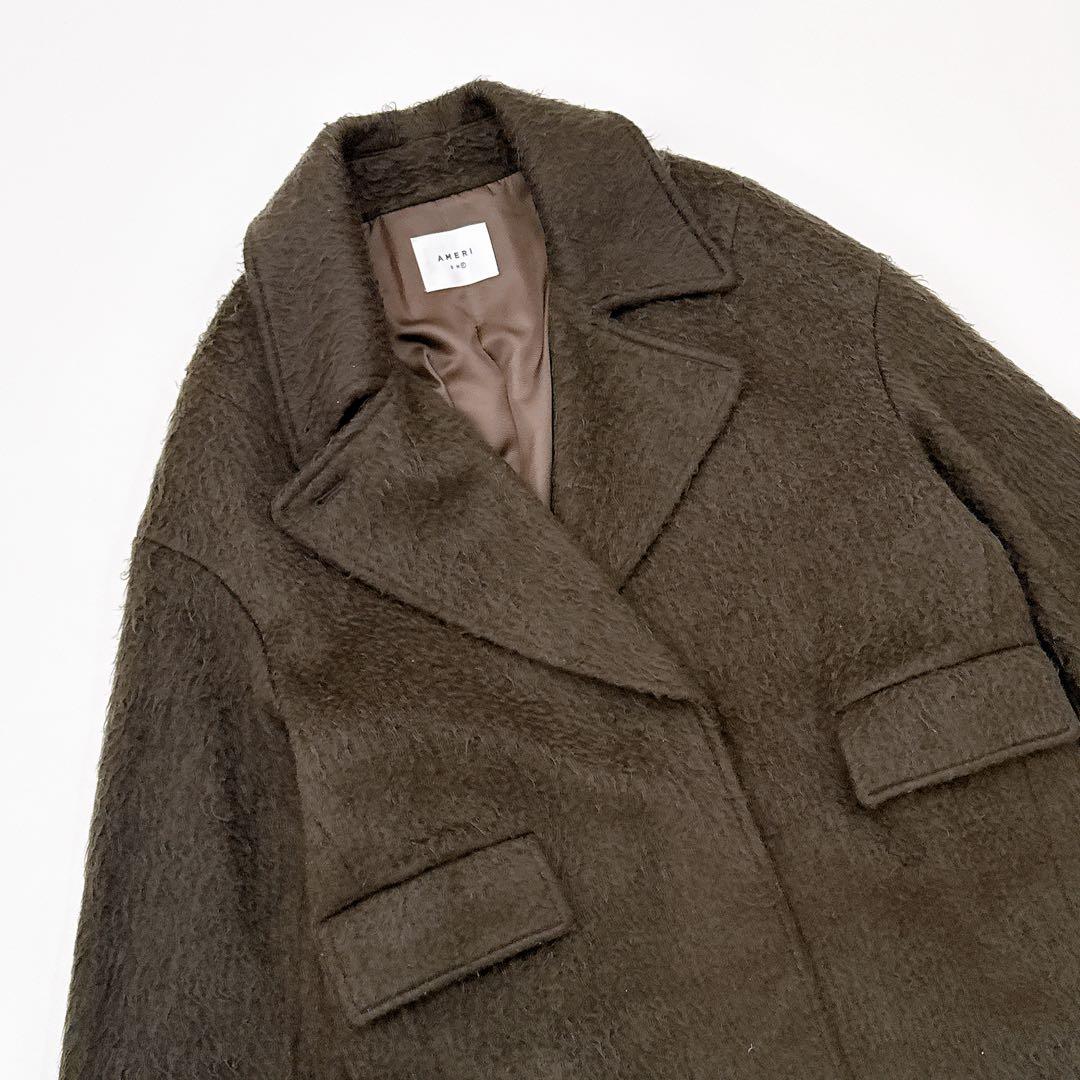 Ameri Vintage 3way oval shaggy coat スミクロ