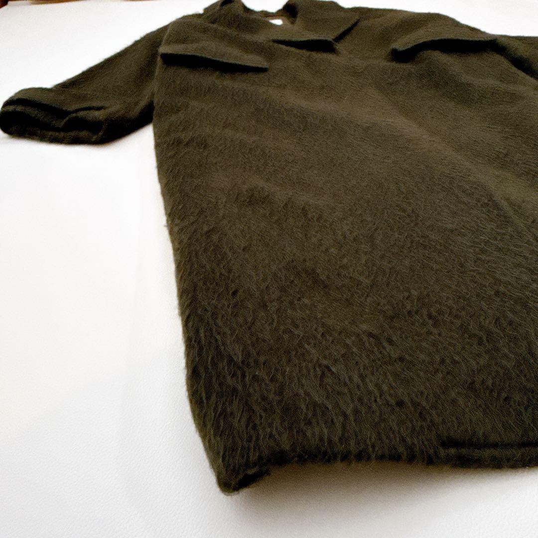 Ameri Vintage 3way oval shaggy coat スミクロ