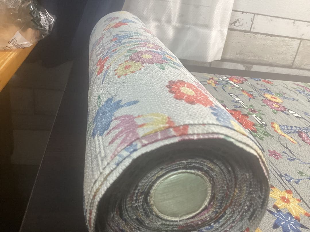 着物 反物 紅型 高級ちりめん 防縮加工 正絹 絹100% 未使用品 966