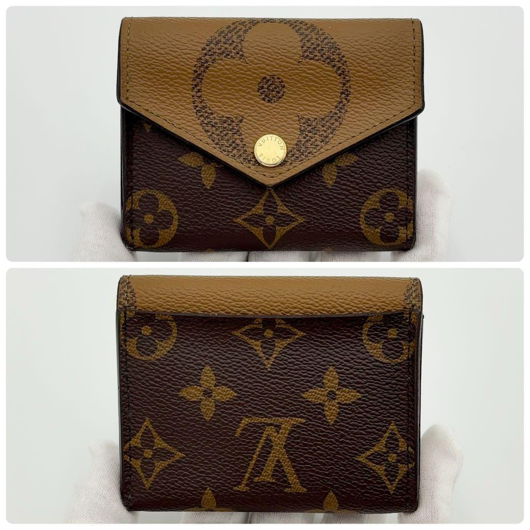 超美品★ルイヴィトン ゾエ リバース 三つ折り財布 モノグラム ミニ財布