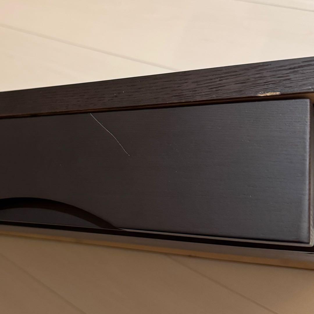 ダークブラウンデスク 180cm 4引き出し