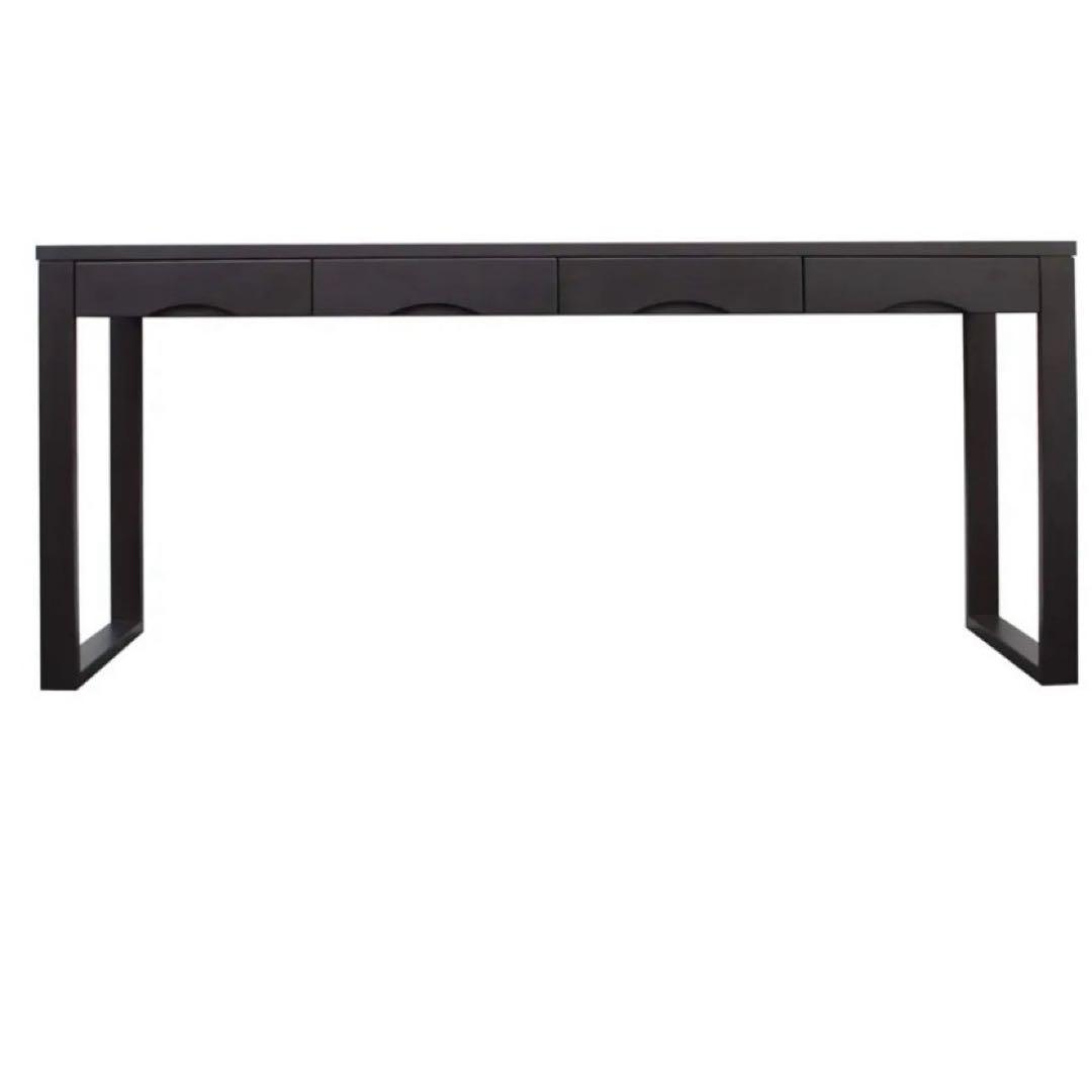 ダークブラウンデスク 180cm 4引き出し