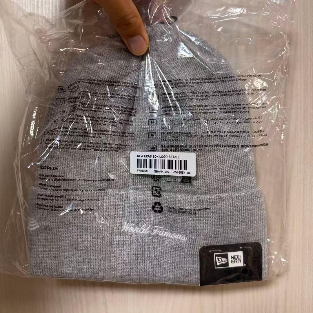 Supreme ニット帽 グレー New Era