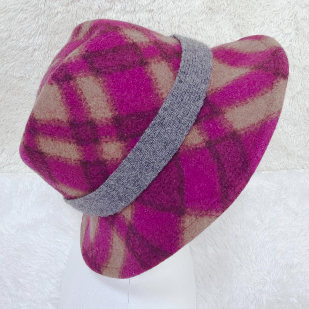 希少✨ Vivienne Westwood ハット チェック オーブ ウール