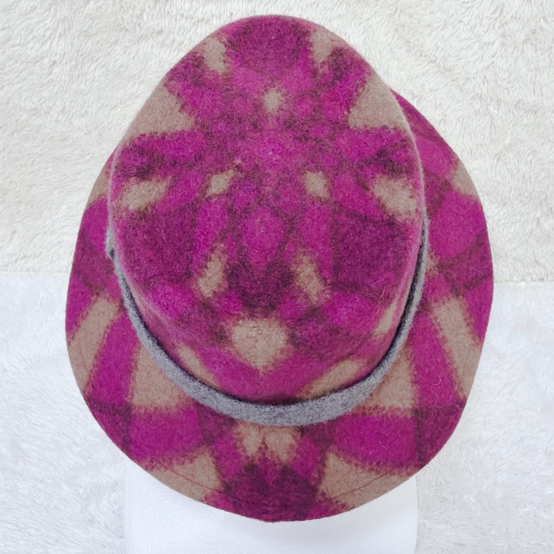 希少✨ Vivienne Westwood ハット チェック オーブ ウール