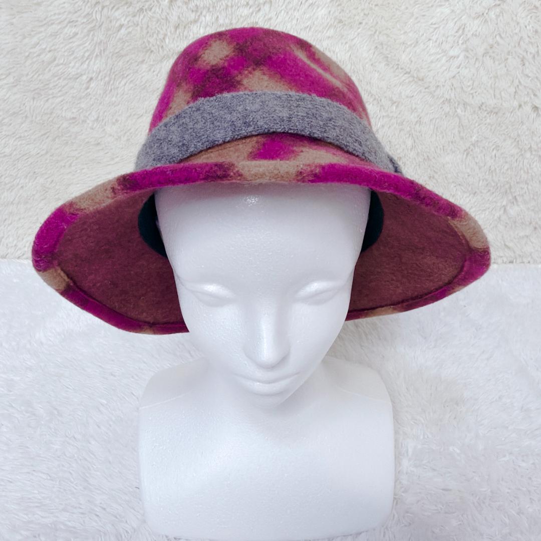 希少✨ Vivienne Westwood ハット チェック オーブ ウール