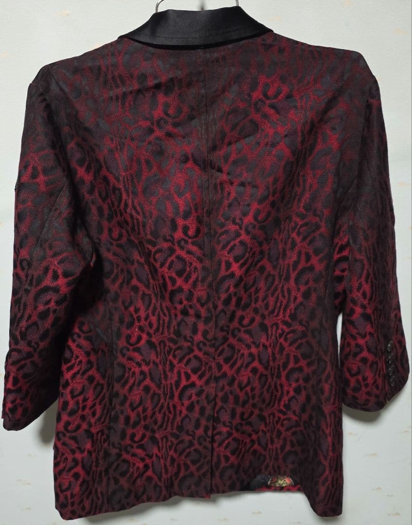 ロエン　Roen レッドレオパード　スワロスカル　テーラードジャケット　サンプル