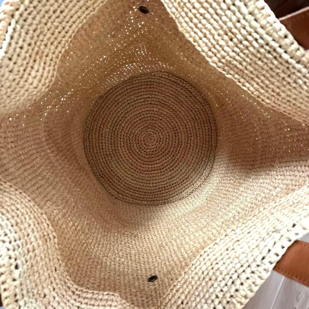 HELEN KAMINSKI ラフィア素材 ベージュ トートバッグ