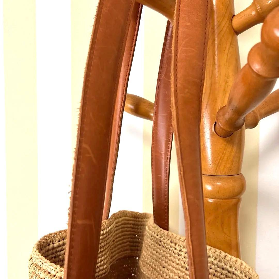 HELEN KAMINSKI ラフィア素材 ベージュ トートバッグ