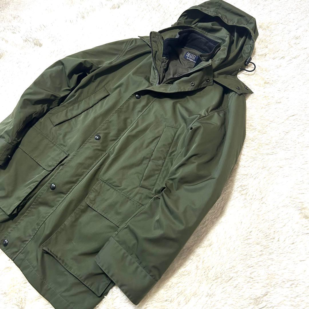 美品✨ 90s ポロラルフローレン　ライナー付ミリタリージャケット　キルティング