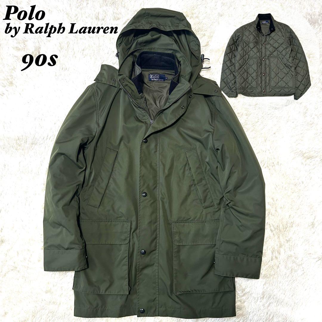 美品✨ 90s ポロラルフローレン　ライナー付ミリタリージャケット　キルティング