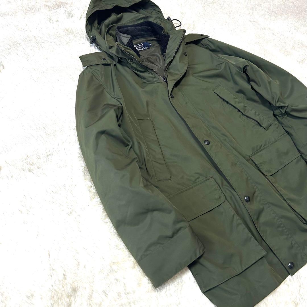 美品✨ 90s ポロラルフローレン　ライナー付ミリタリージャケット　キルティング