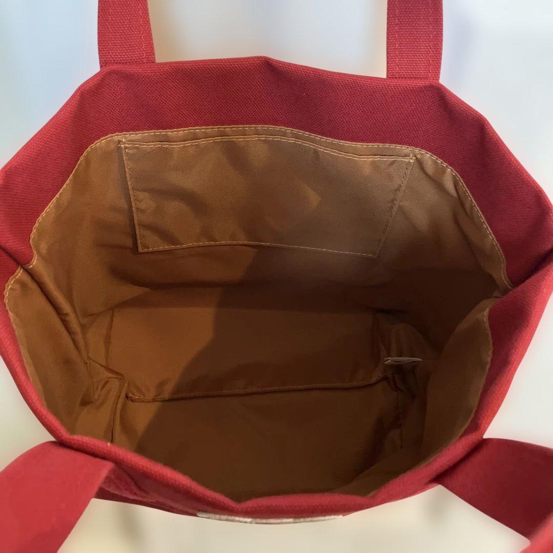 FEILER テディ　トートバッグ　フェイラー　ワイン　赤