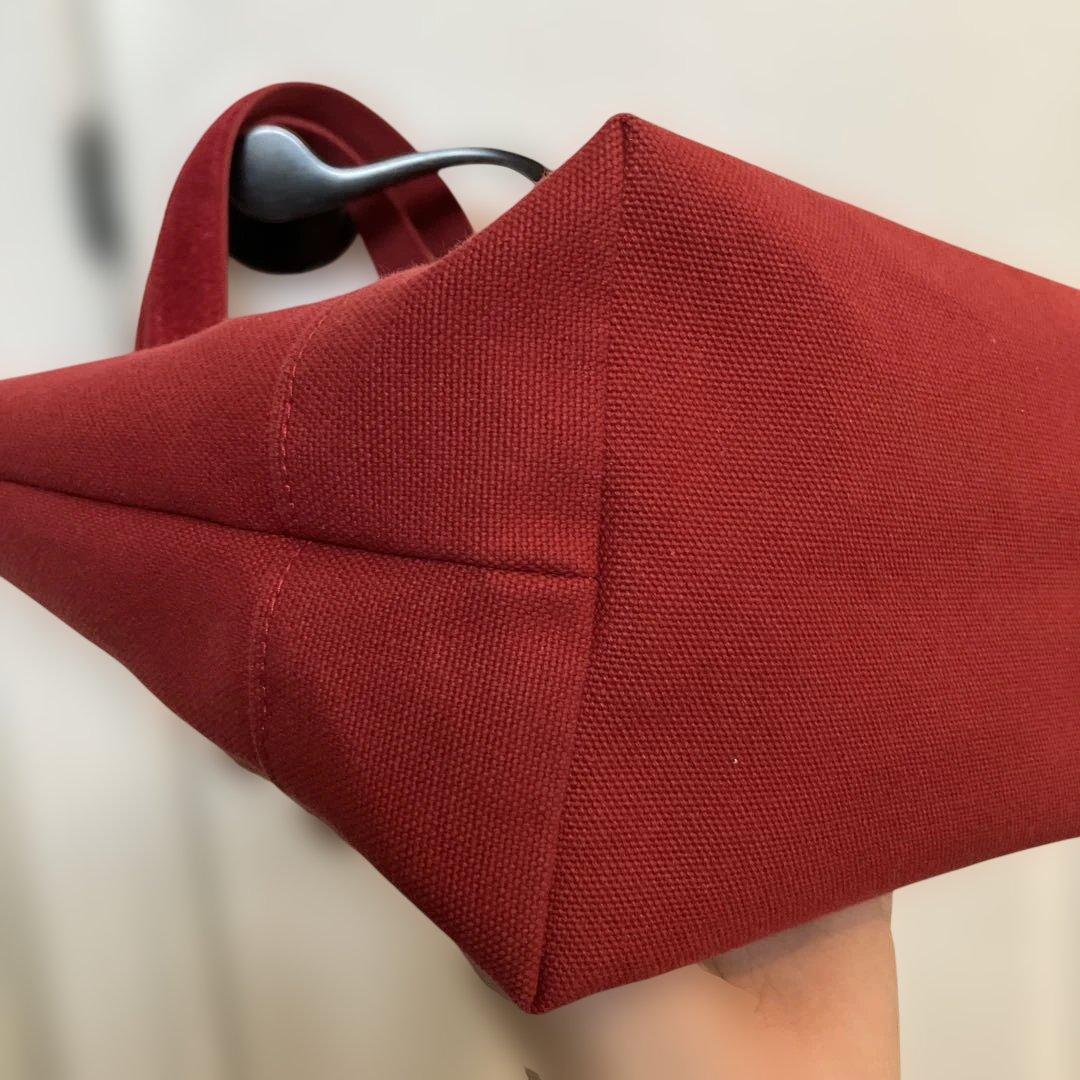 FEILER テディ　トートバッグ　フェイラー　ワイン　赤