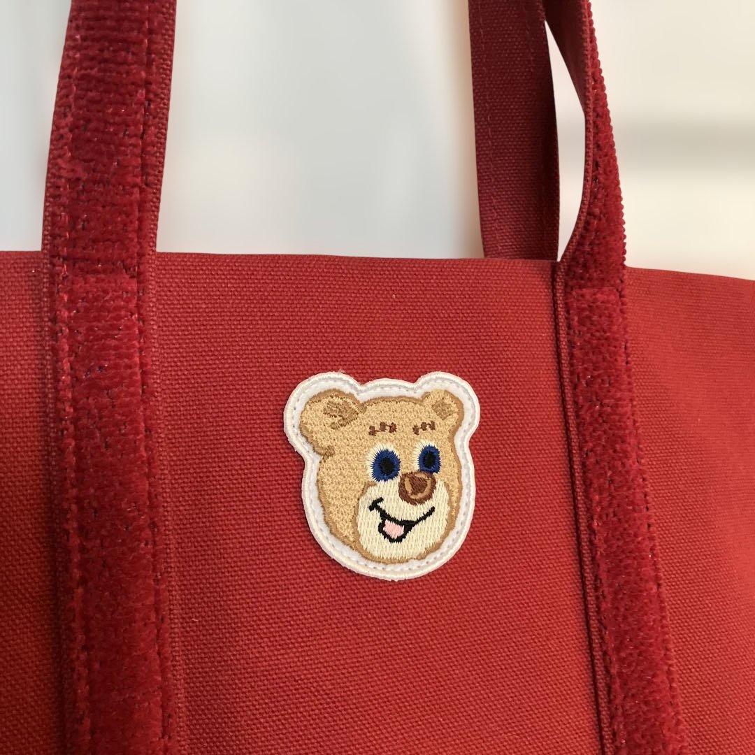 FEILER テディ　トートバッグ　フェイラー　ワイン　赤