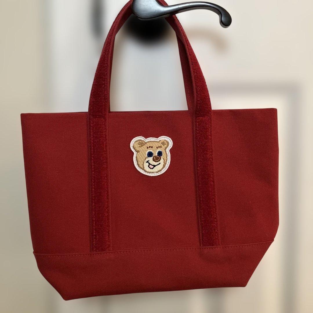 FEILER テディ　トートバッグ　フェイラー　ワイン　赤