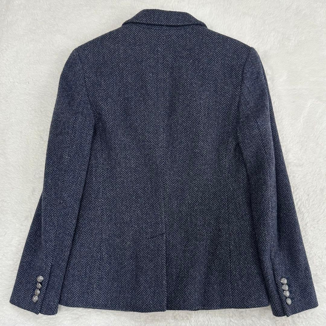 美品✨ローレンラルフローレン　テーラードジャケット　ヘリンボーン　銀ボタン　2