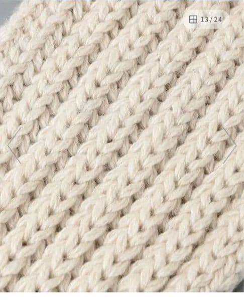 最終値下BATONER ニットマフラー フリンジ付き　ウールアルパカ混アイボリー