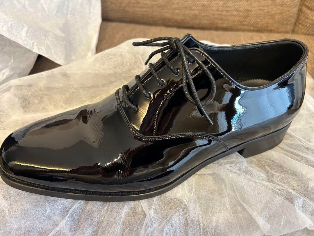 n*s様 エナメルシューズ サイズ7 新郎 革靴 トリートドレッシング