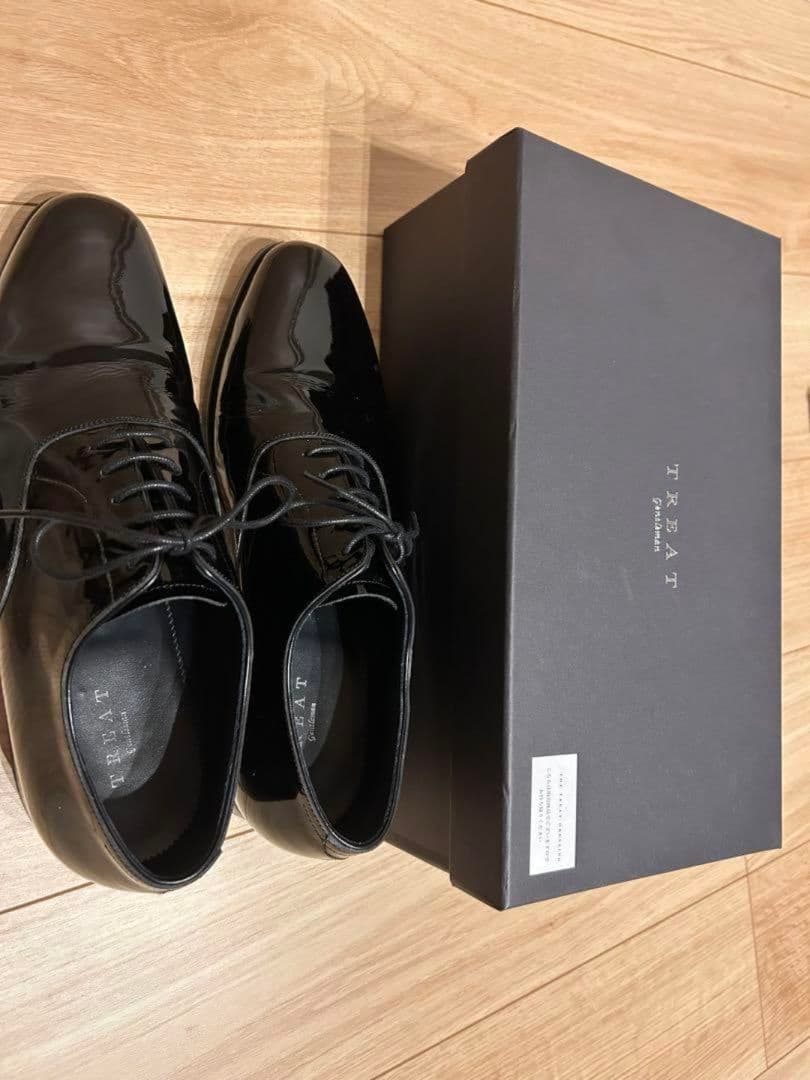 n*s様 エナメルシューズ サイズ7 新郎 革靴 トリートドレッシング