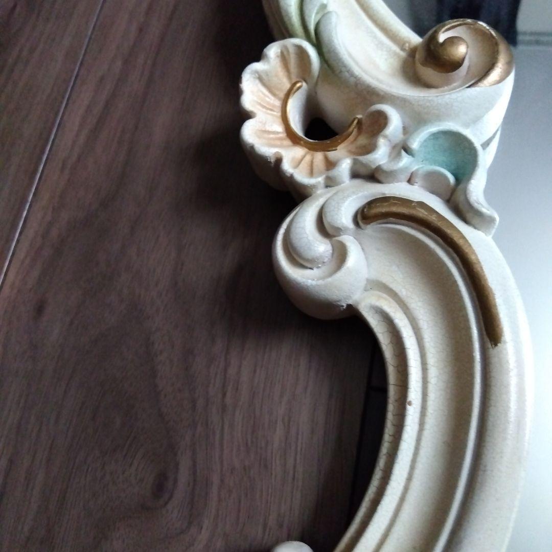 ウォールミラー　鏡　yamazaki7777様　天使　エンジェル　可愛い　ロココ