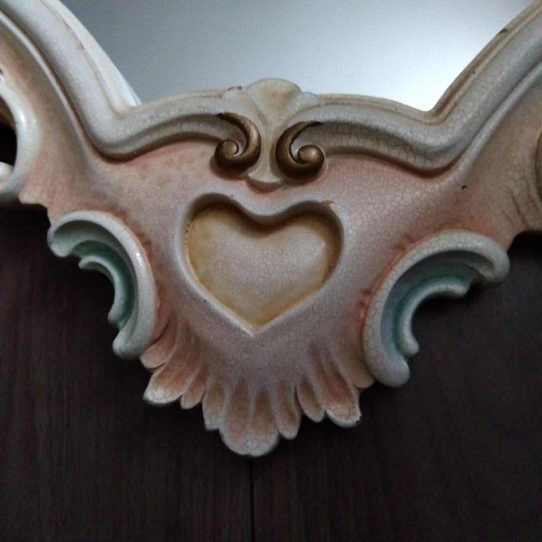 ウォールミラー　鏡　yamazaki7777様　天使　エンジェル　可愛い　ロココ