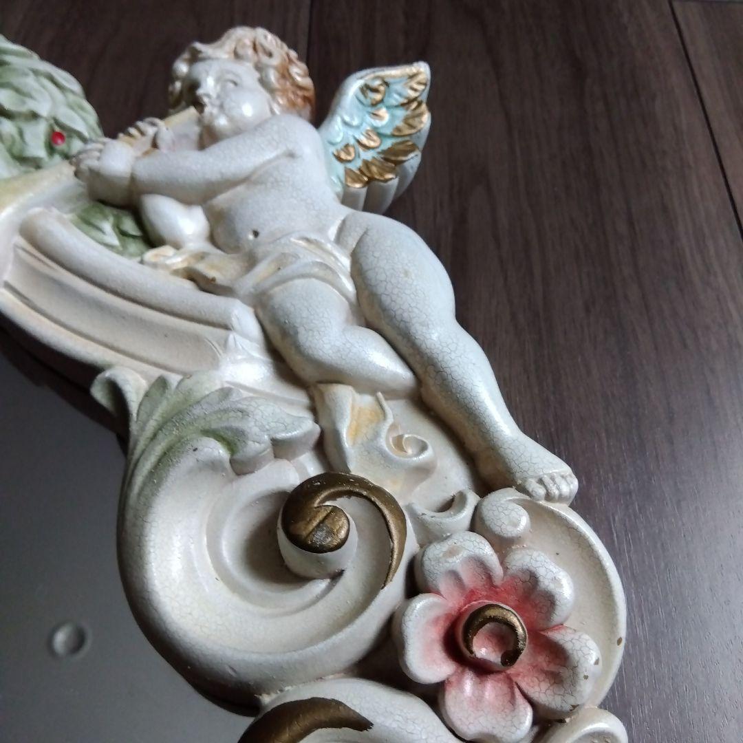 ウォールミラー　鏡　yamazaki7777様　天使　エンジェル　可愛い　ロココ