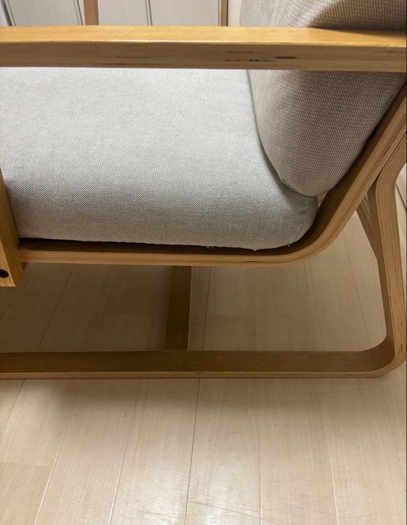 無印良品リビングでもダイニングでもつかえるソファチェア／１台②