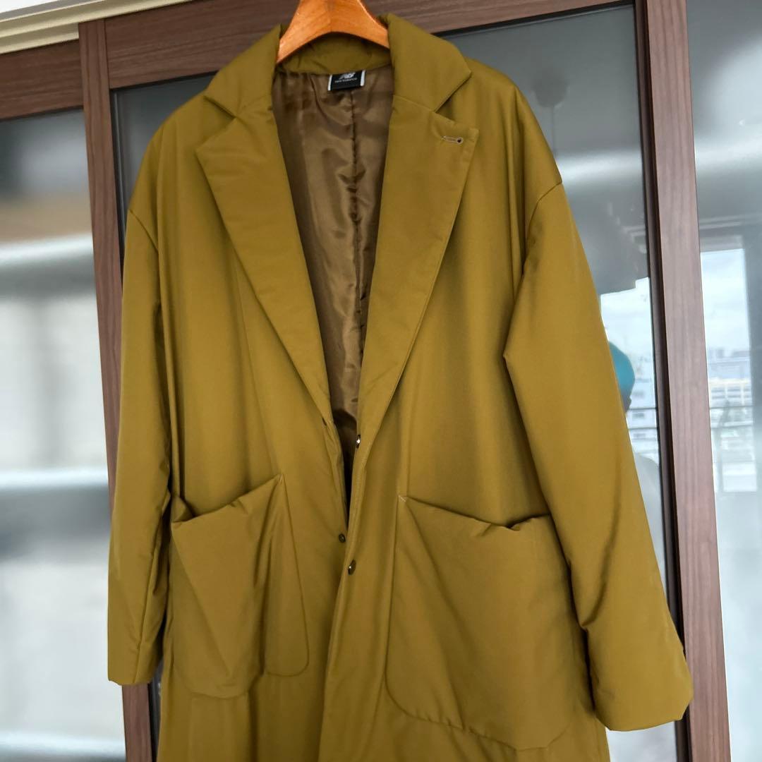 New Balance オリーブ チェスターコート