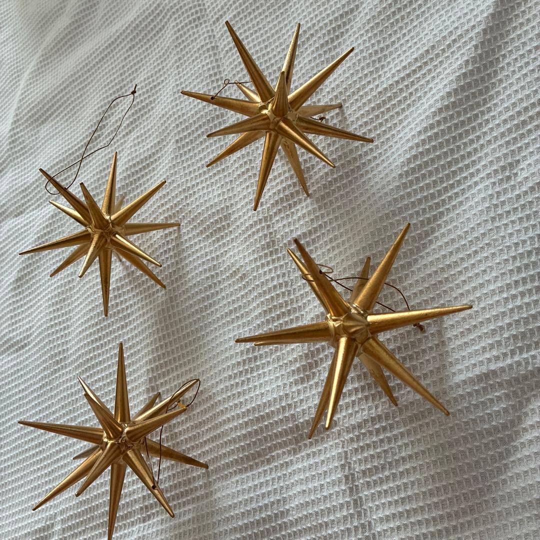 クリスマスオーナメント　金の星（大） アルビンプライスラー 白樺 イッタラ