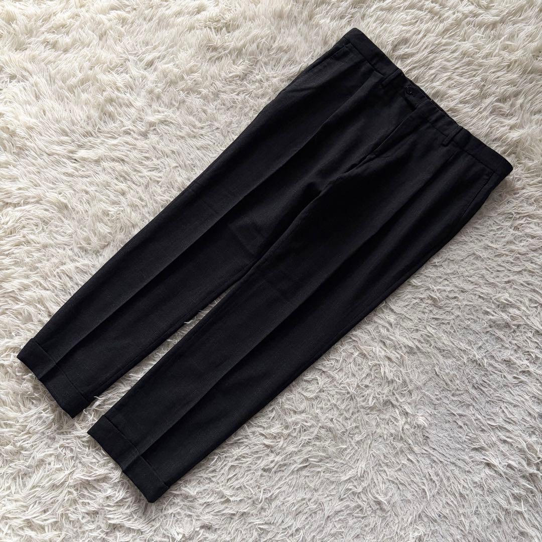 <23AW> LARDINI easy 新ロゴ ダークグレー ウールスーツ 48