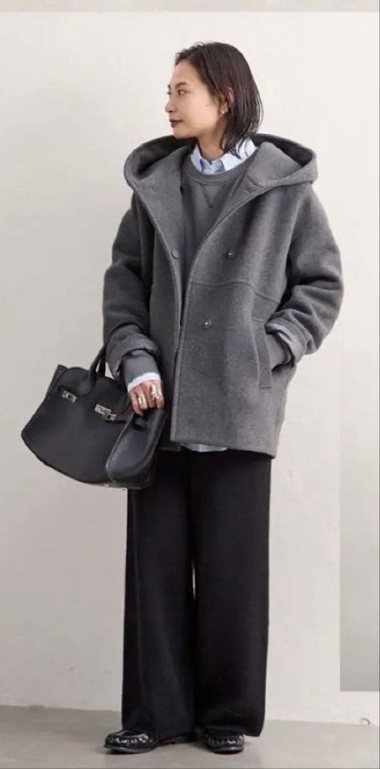 スーパー140モッサフードコート　グレー38 サイズ