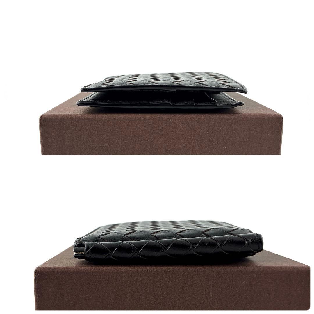 【美品】BOTTEGA VENETA イントレチャート マネークリップ　二つ折