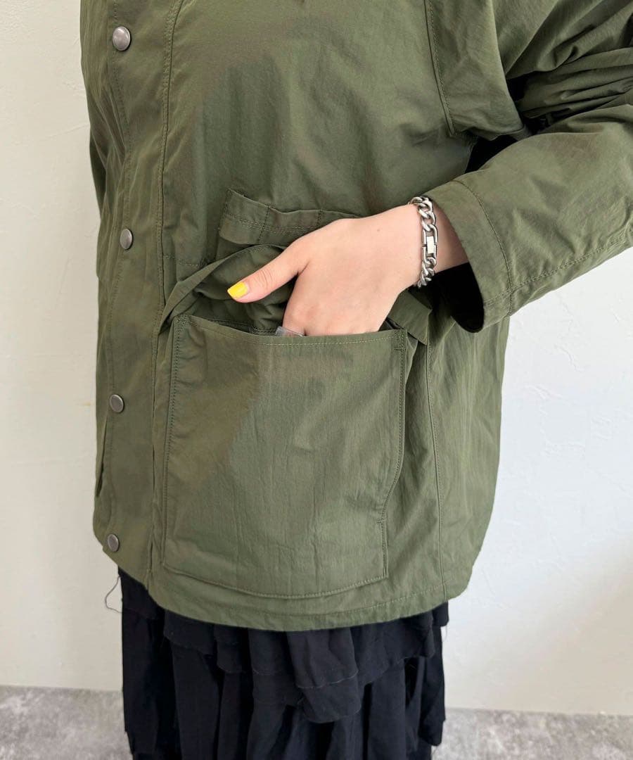 タ*ツ様 【GEVACO/ゲバコ】裏フリースショートジャケットコート　ブルー