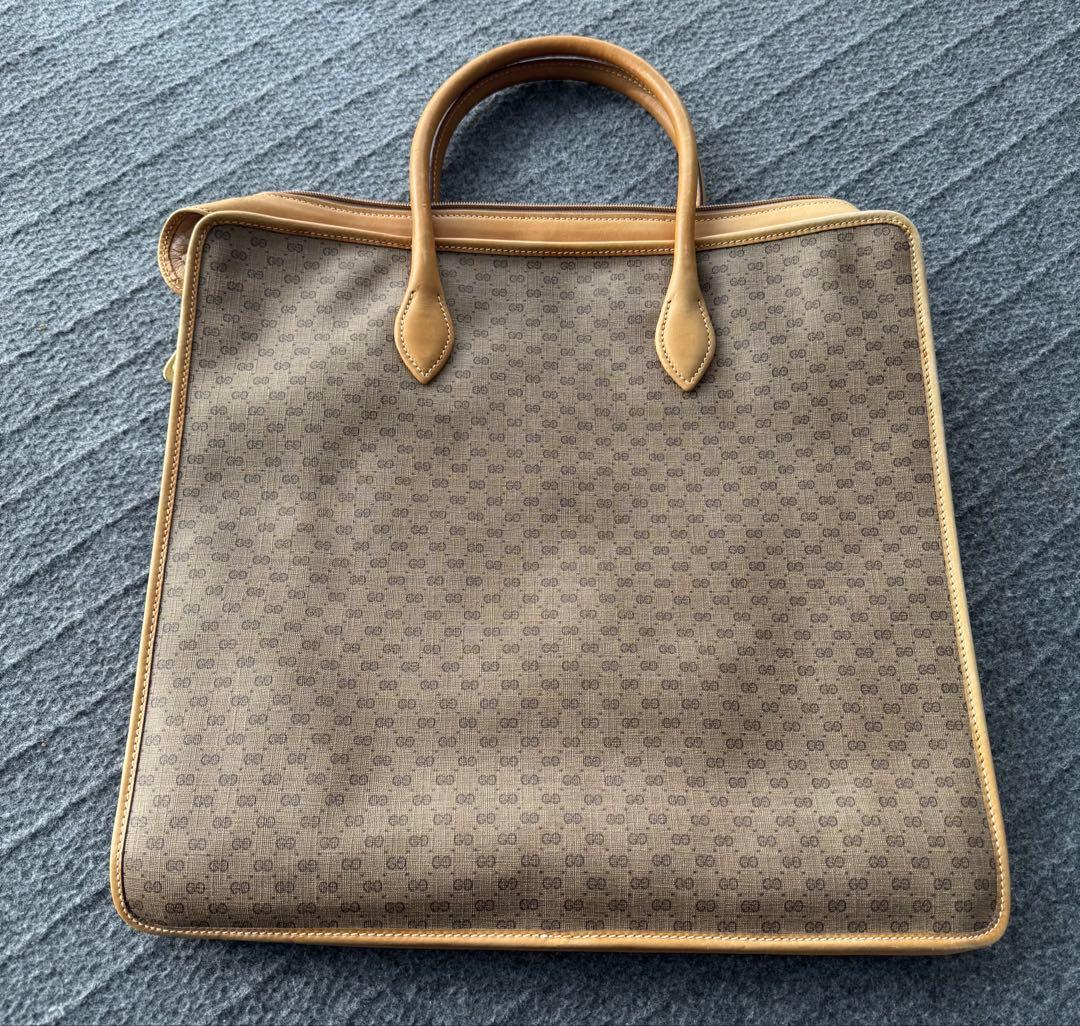 GUCCI グッチ シェリーライン マイクロGG トートバッグ ベージュ　希少