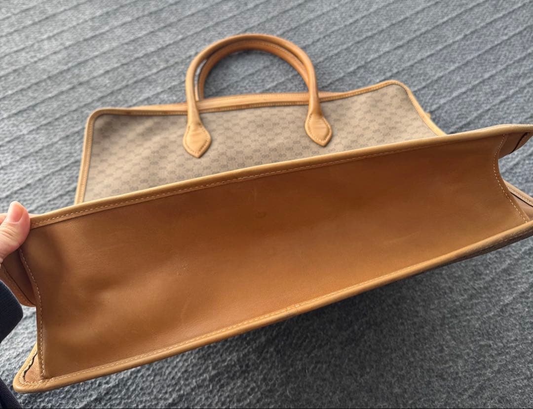 GUCCI グッチ シェリーライン マイクロGG トートバッグ ベージュ　希少