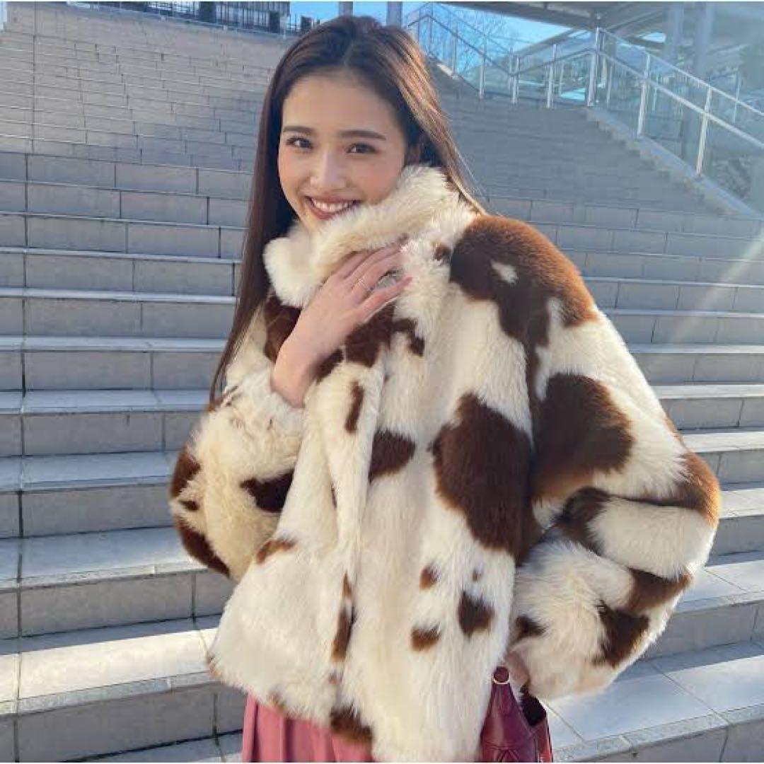 美品　SeaRoomlynn♡シールームリン ECOファー ミディアムコート