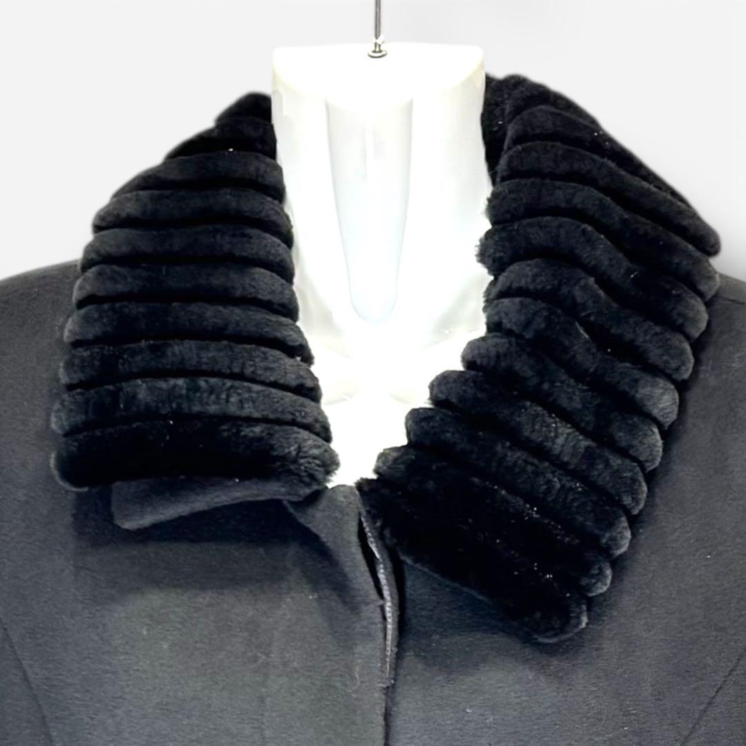 ドルチェ 　Leilian レリアン カシミヤ100% ヌートリアファー