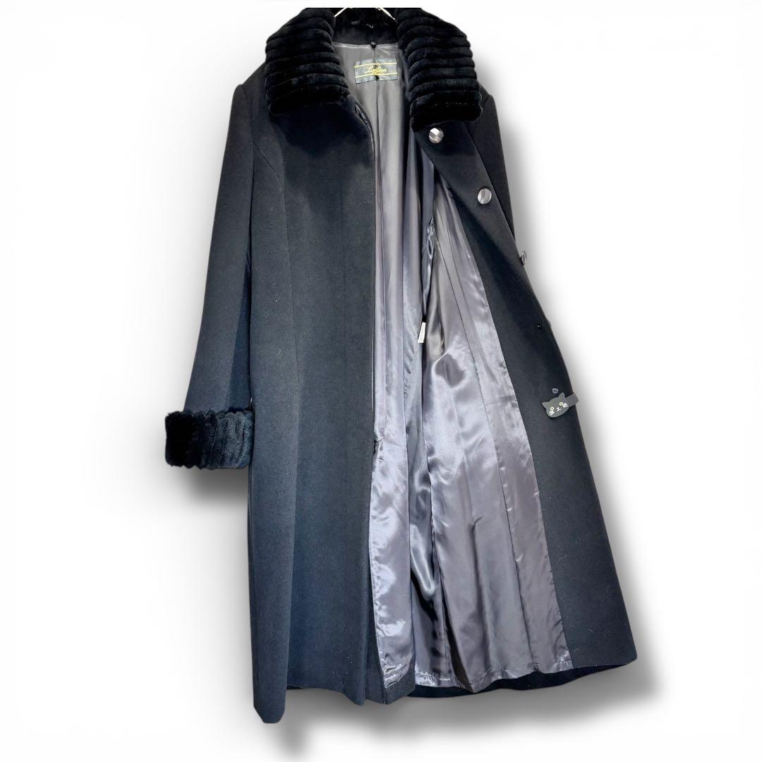 ドルチェ 　Leilian レリアン カシミヤ100% ヌートリアファー