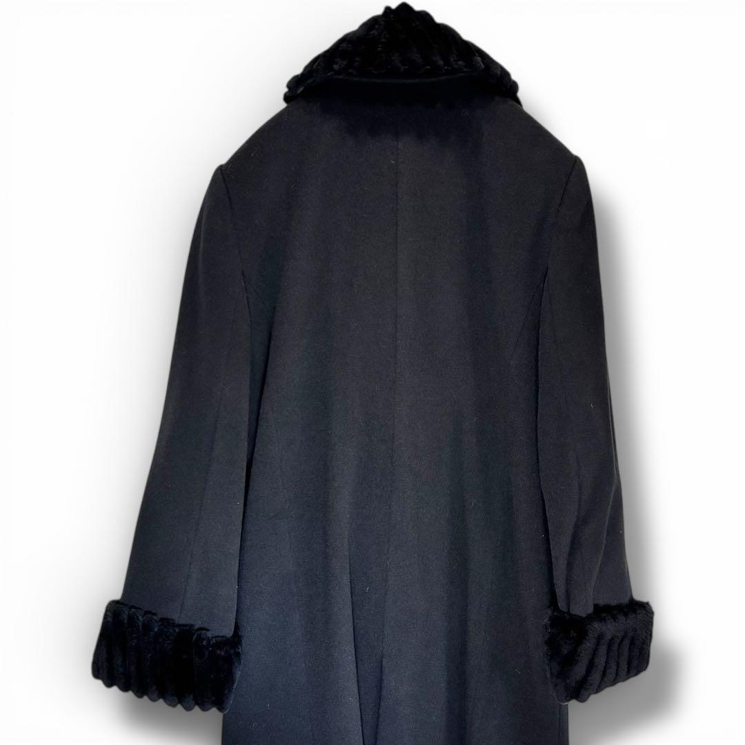 ドルチェ 　Leilian レリアン カシミヤ100% ヌートリアファー