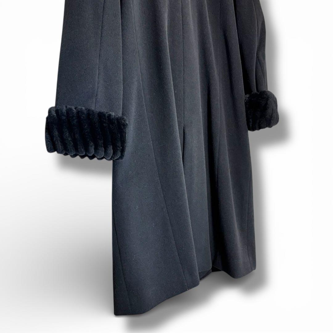 ドルチェ 　Leilian レリアン カシミヤ100% ヌートリアファー