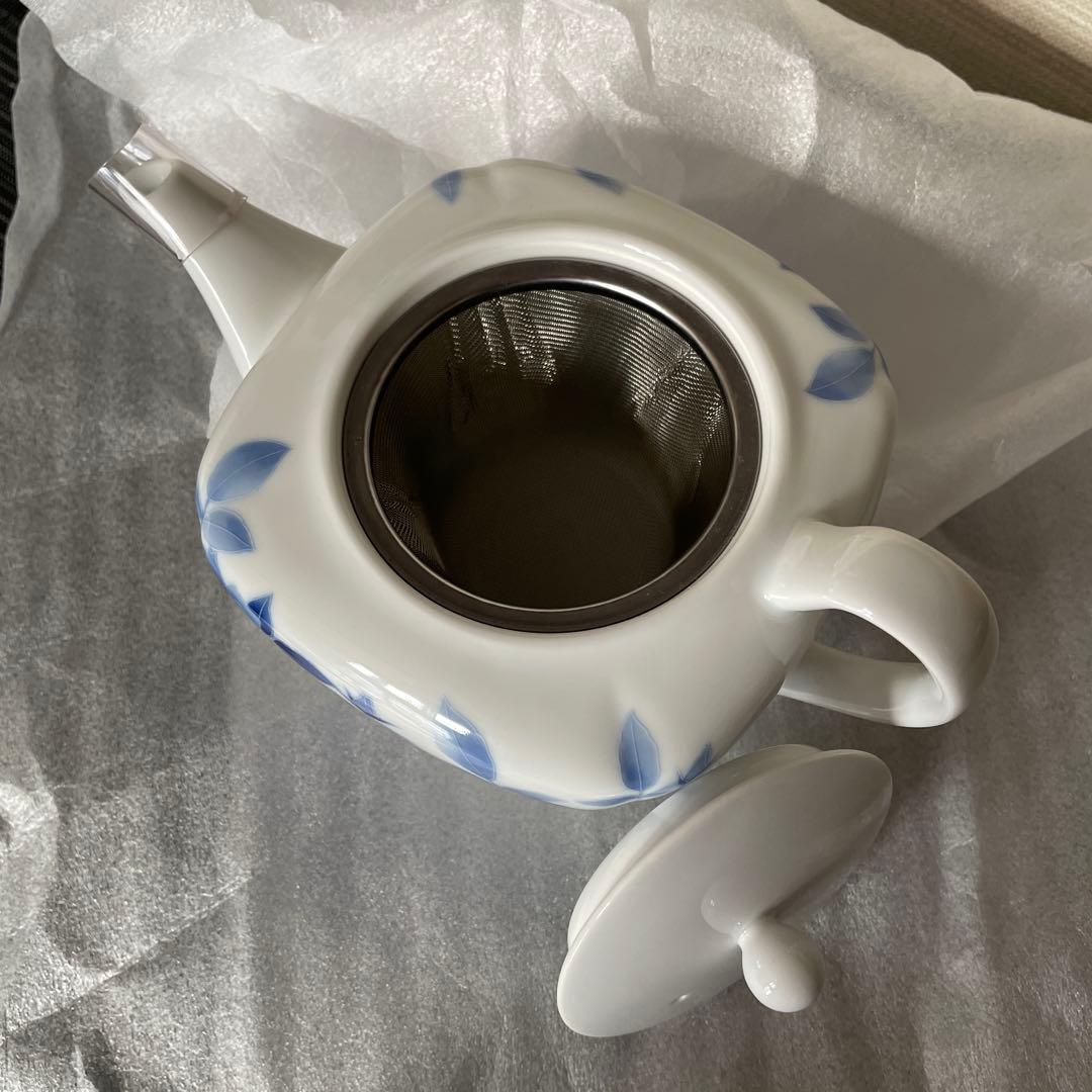 【新品】香蘭社 サムシングブルー ペア マグカップ　ティーポット