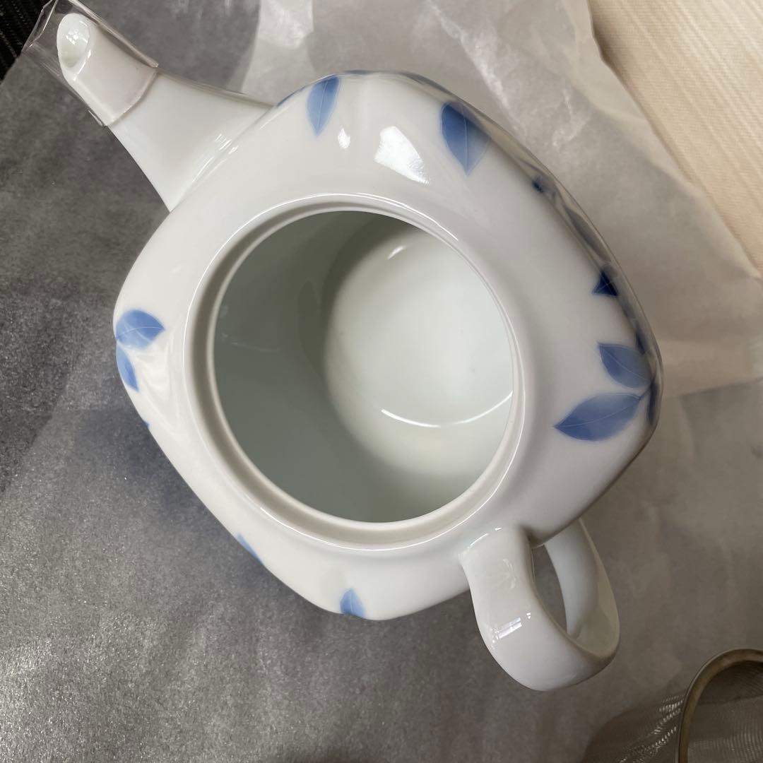 【新品】香蘭社 サムシングブルー ペア マグカップ　ティーポット