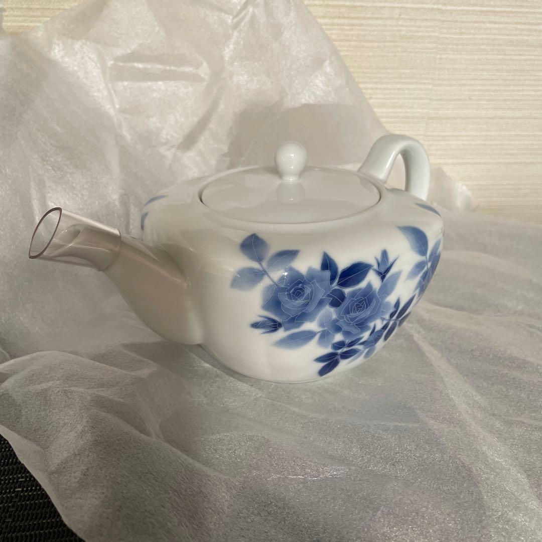 【新品】香蘭社 サムシングブルー ペア マグカップ　ティーポット