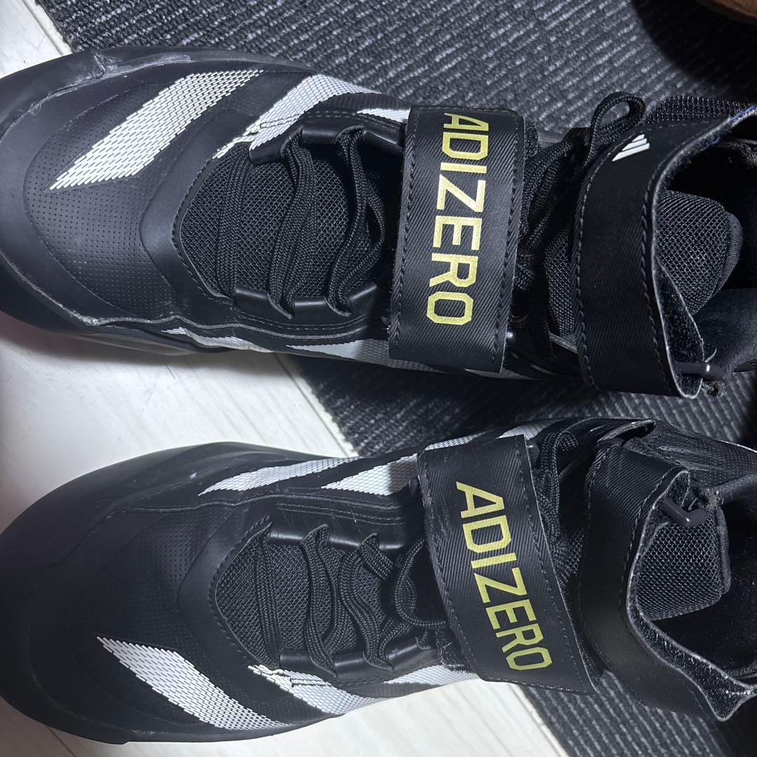 やり投げ28cm ADIZERO スパイクシューズ ブラック/ホワイト