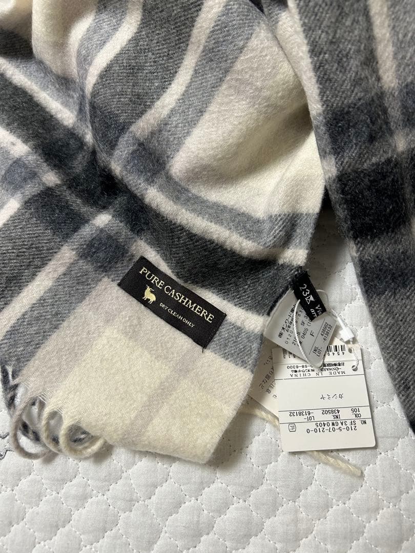 23区　ピュアカシミヤ100%ストール マフラー