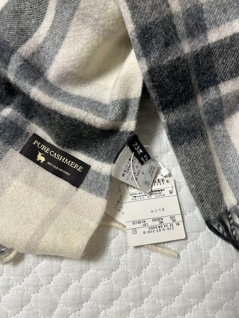 23区　ピュアカシミヤ100%ストール マフラー