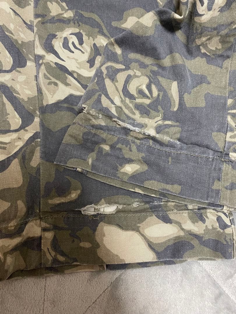 【Open Yy】CAMO ROLLED WAIST CARGO PANTS