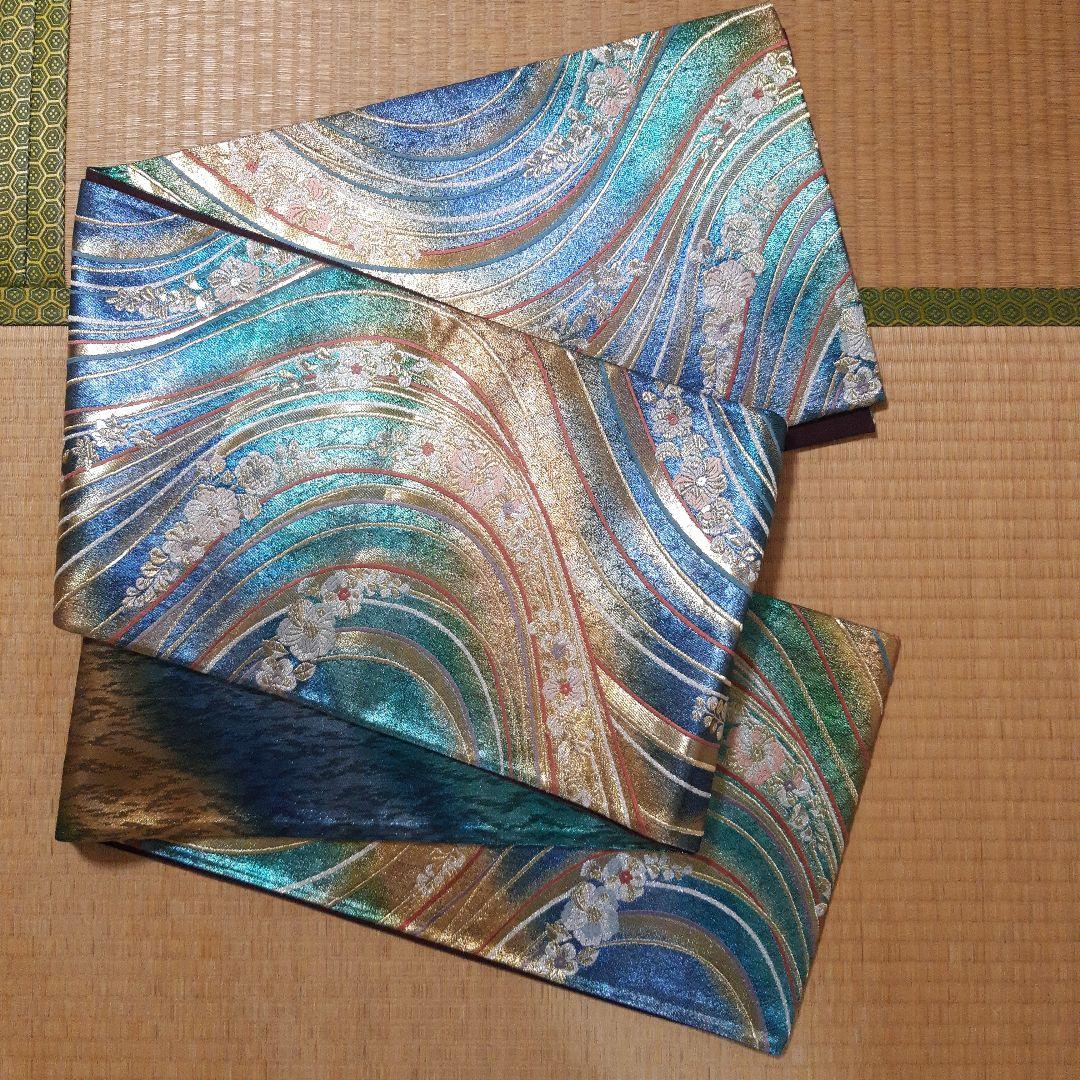 振り袖用全通袋帯　西陣織