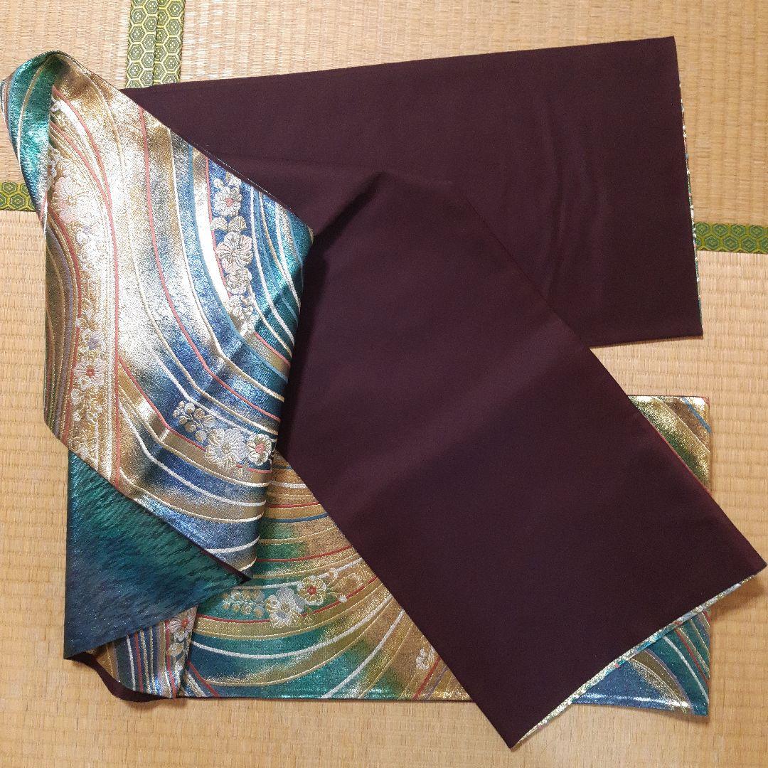 振り袖用全通袋帯　西陣織